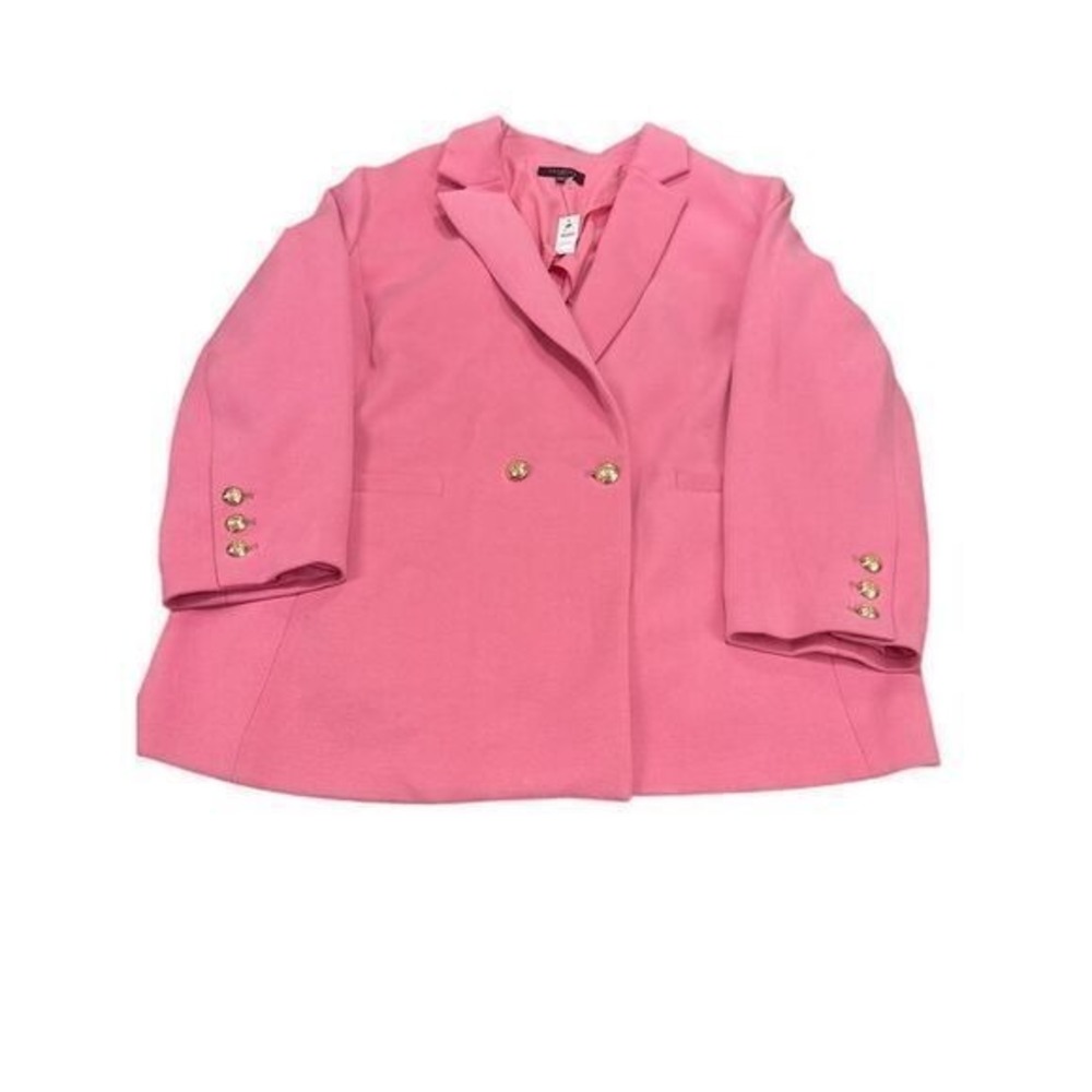 Talbots Women's 24W Blazer Barbie Office Career Preppy Easter Fuchsia 90's Chic - Picture 9 of 10